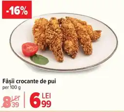 Carrefour Fâşii crocante de pui Ofertă
