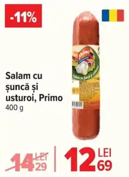 Carrefour Salam cu şuncă şi usturoi, Primo Ofertă