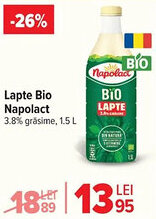 Carrefour Lapte Bio Napolact Ofertă