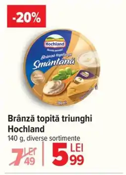 Carrefour Brânză topită triunghi Hochland Ofertă