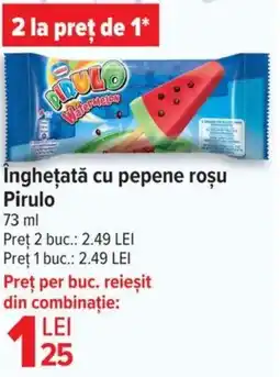 Carrefour Îngheţată cu pepene roșu Pirulo Ofertă