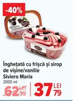Carrefour înghețată cu frișcă și sirop de vişine/vanilie Siviero Maria Ofertă
