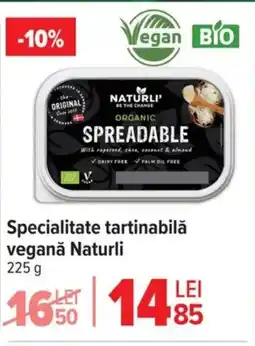 Carrefour Specialitate tartinabilă veganǎ Naturli Ofertă