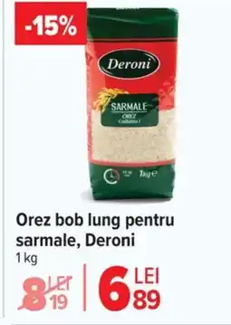Carrefour Orez bob lung pentru sarmale, Deroni Ofertă