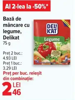 Carrefour Bază de mâncare cu legume, Delikat Ofertă