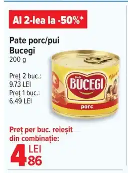 Carrefour Pate porc/pui Bucegi Ofertă