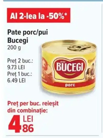 Carrefour Pate porc/pui Bucegi Ofertă