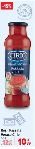 Carrefour Roşii Passata Verace Cirio Ofertă