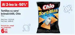 Carrefour Tortillas cu sare/ brânză/chilli, Chio Ofertă