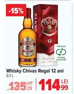 Carrefour Whisky Chivas Regal 12 ani Ofertă
