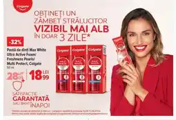 Carrefour Pastă de dinți Max White Ultra Active Foam/ Freshness Pearls/ Multi Protect, Colgate Ofertă