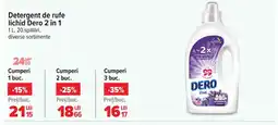 Carrefour Detergent de rufe lichid Dero 2 în 1 Ofertă
