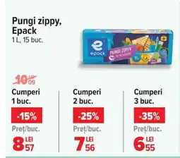 Carrefour Pungi zippy, Epack Ofertă
