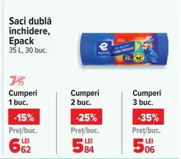 Carrefour Saci dublă închidere, Epack Ofertă