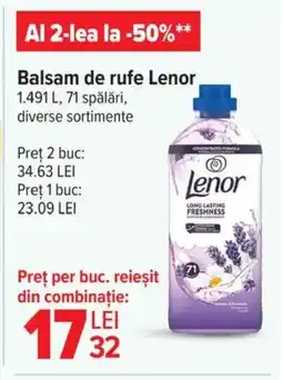 Carrefour Balsam de rufe Lenor Ofertă