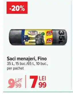 Carrefour Saci menajeri, Fino Ofertă
