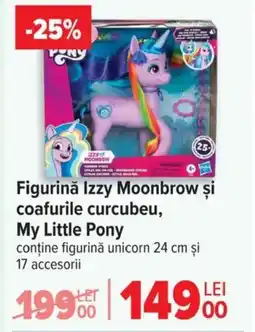 Carrefour Figurinǎ Izzy Moonbrow şi coafurile curcubeu, My Little Pony Ofertă