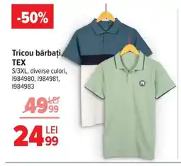 Carrefour Tricou bărbați, TEX Ofertă