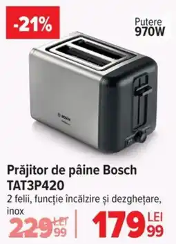 Carrefour Prăjitor de pâine Bosch TAT3P420 Ofertă