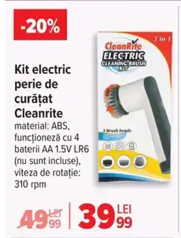 Carrefour Kit electric perie de curăţat Cleanrite Ofertă