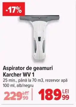 Carrefour Aspirator de geamuri Karcher WV 1 Ofertă