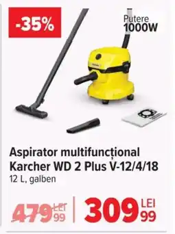 Carrefour Aspirator multifuncțional Karcher WD 2 Plus V-12/4/18 Ofertă