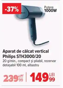 Carrefour Aparat de călcat vertical Philips STH3000/20 Ofertă