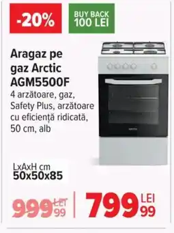 Carrefour Aragaz pe gaz Arctic AGM5500F Ofertă