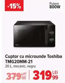 Carrefour Cuptor cu microunde Toshiba TMG20MM-21 Ofertă