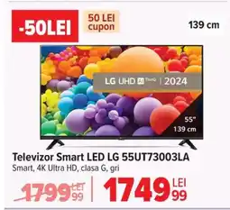 Carrefour Televizor Smart LED LG 55UT73003LA Ofertă