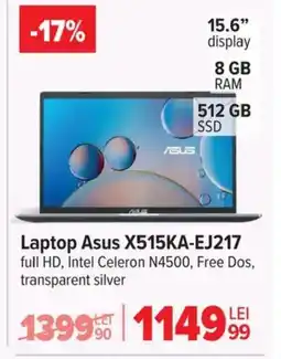 Carrefour Laptop Asus X515KA-EJ217 Ofertă