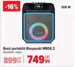 Carrefour Boxǎ portabilă Blaupunkt MB06.2 Ofertă