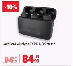 Carrefour Lavalierǎ wireless TYPE-C BK Natec Ofertă