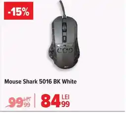 Carrefour Mouse Shark 5016 BK White Ofertă