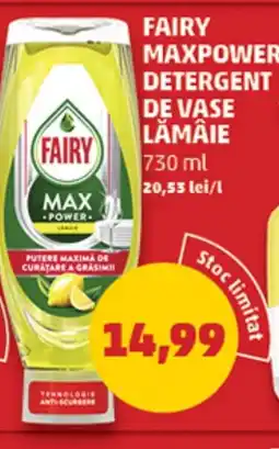 Penny FAIRY Maxpower detergent de vase lămâie Ofertă