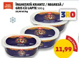 Penny Înghețată Krantz / negresă/ gris cu lapte Ofertă