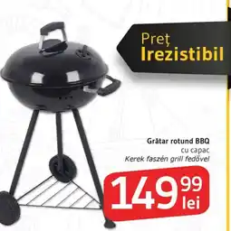 Supeco Grătar rotund BBQ cu capac Ofertă