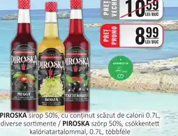 CBA PIROSKA sirop 50%, cu conținut scăzut de calorii Ofertă