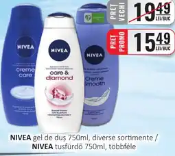 CBA NIVEA gel de duş Ofertă