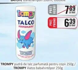 CBA TROMPY pudră de talc parfumată pentru copii Ofertă