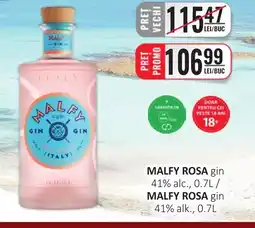 CBA MALFY ROSA gin 41% alc. Ofertă