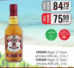 CBA CHIVAS Regal 12 Years whiskey 40% alc. Ofertă