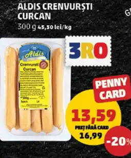 Penny Aldis crenvurști curcan Ofertă