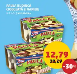 Penny Paula budincă ciocolată şi vanilie Ofertă