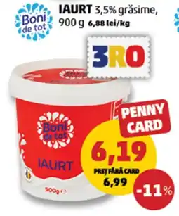 Penny Iaurt 3,5% grăsime Ofertă