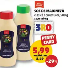 Penny Sos de maioneză clasică/cu usturoi Ofertă