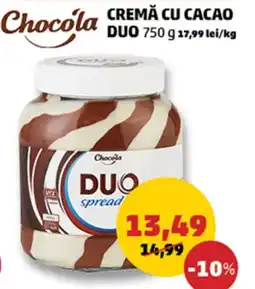 Penny Chocola Cremă cu cacao duo Ofertă