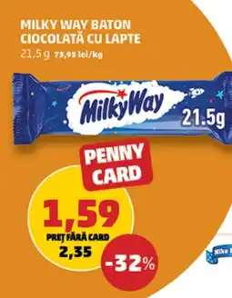 Penny Milky way baton ciocolată cu lapte Ofertă