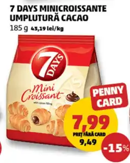 Penny 7 days minicroissante umplutură cacao Ofertă