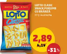 Penny Lotto clasic snack porumb cu brânză Ofertă